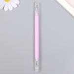 Нож для бумаги + ручка гелиевая двусторонний "Макарун" 0,9х15,8 см МИКС