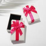 Коробочка подарочная под набор "Малина", 5*8, цвет бело-розовый