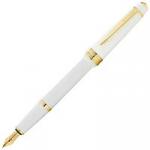 Cross Bailey - Light Polished White Resin and Gold Tone, перьевая ручка, F