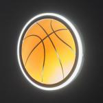 Бра "Мяч баскетбольный" LED 36Вт белый d.30 см