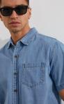 Рубашка джинс к/р F311-1240 l.blue