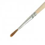 Кисть Колонок Круглая №1 (диаметр обоймы 1 мм; длина волоса 10 мм), деревянная ручка, Calligrata