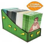 Green box с открытками с шоколадом