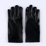 Карнавальный аксессуар- перчатки , цвет черный металлик,искусственная кожа