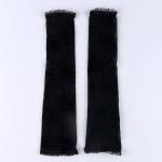 Карнавальный аксессуар- перчатки без пальцев, цвет черный, паутина
