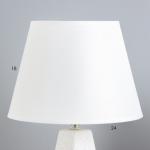Настольная лампа "Альберта" Е27 40Вт белый 25х25х36см RISALUX