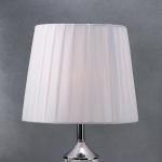 Лампа настольная с подсветкой "Адорно" 1х40Вт Е27 серебро 24х24х43 см RISALUX
