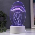Светильник "Медуза" LED RGB от сети 9,5х10х21,5 см RISALUX