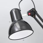 Настольная лампа "Юника" Е27 40Вт черный 14,5х14,5х53 см RISALUX