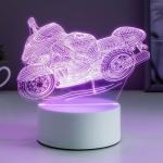 Светильник "Гоночный мотоцикл" LED RGB от сети  9,5х16х14 см RISALUX