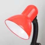 Лампа настольная Е27, с выкл. на зажиме (220В) красная (108В) RISALUX