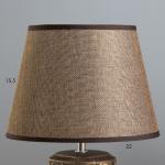 Настольная лампа "Августа" Е14 40Вт шоколадно-золотой 22х22х34 см RISALUX