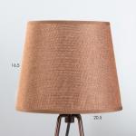Настольная лампа "Барре" E27 40Вт коричневый 20,5х20,5х38 см RISALUX