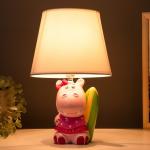 Настольная лампа 16553/1 E14 40Вт розовый 20х20х32 см RISALUX