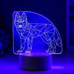 Светильник "Волк" LED RGB от сети 9,5х14,5х17 см RISALUX