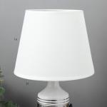 Настольная лампа 16501/1 E14 40Вт бело-хромовый 20х20х32 см RISALUX