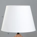 Настольная лампа Асида E14 40Вт белый 22х22х36 см RISALUX