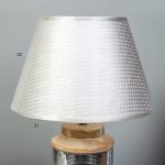 Настольная лампа "Вайли" Е27 40Вт серебро-бежевый 30х30х46 см RISALUX