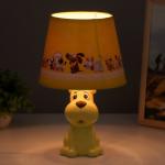 Настольная лампа "Бобик" E14 15Вт желтый 18х18х32 см RISALUX