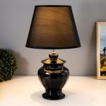 Настольная лампа "Версалия" E27 40Вт черный 25х25х40 см RISALUX