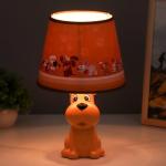 Настольная лампа "Бобик" E14 15Вт оранжевый 18х18х32 см RISALUX