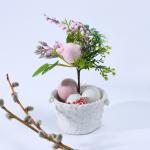 Пасхальный декор»Яйца розового цвета» 11 * 15 * 26 см