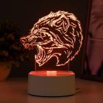 Светильник "Оборотень" LED RGB от сети 14,3х9,5х14,3 см RISALUX