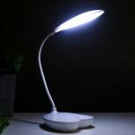 Настольная лампа 16812/1 LED 5Вт USB белый 10,5х12,5х41 см RISALUX