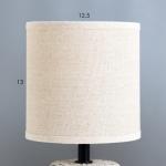 Настольная лампа "Аделла" Е14 40Вт бело-серый 12х12х26 см RISALUX