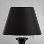 Настольная лампа "Фиона" Е27 40Вт черный 30х30х49 см RISALUX