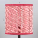 Настольная лампа "Алькор" Е27 40Вт черно-бордовый 16х16х30 см RISALUX