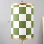 Настольная лампа "Шахматный стиль" Е27 40Вт бело-золотой 14х14х40 см RISALUX