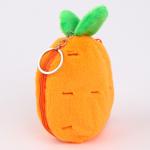 Мягкая игрушка "Зайка-морковка" на брелоке, 11 см