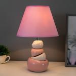 Настольная лампа 16870/1 E14 40Вт бело-розовый 23х23х35 см RISALUX