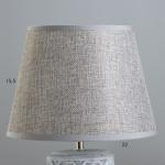 Настольная лампа "Августа" Е14 40Вт серый 22х22х34 см RISALUX