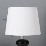 Настольная лампа "Баланс" Е14 40Вт бело-черный 17,5х17,5х23 см RISALUX