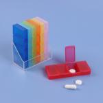 Таблетница-органайзер «Неделька», 7 контейнеров по 4 секции, 8,5 * 7 * 4 см, разноцветная