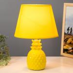 Настольная лампа "Ананас" Е14 40Вт желтый 20х20х32 см RISALUX