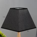 Настольная лампа "Финна" Е27 40Вт черный 23х23х41 см RISALUX