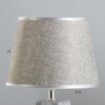 Настольная лампа "Айрис" Е14 40Вт серый 20х20х33 см RISALUX