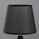 Настольная лампа "Галлея" Е27 40Вт черно-золотой 21х21х36 см RISALUX