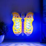 Ночник-фумигатор от насекомых "Бабочка" LED МИКС 2,5х12х12см RISALUX
