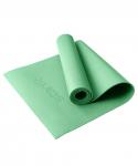 Коврик для йоги и фитнеса высокой плотности FM-103 PVC HD, 183x61x0,4 см, зеленый чай