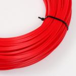 Ротанг искусственный гладкий 7 мм 100 м полутрубка (красный)