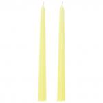 Акция5% Свеча "Античная Люкс" д2,2 см, h25 см, пастельно-желтый, время горения 6 часов, набор 2шт, 110гр, индивидуальная упаковка, "Euro Candle" (Россия)