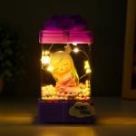 Ночник "Девочка" LED от батареек 3хАА фиолетовый 8х8х15,5 см RISALUX