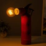 Настольная лампа "Огнетушитель" Е27 40Вт красный 25х20х10см RISALUX