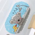 SPA-коврик для ванны на присосках «Мишка в ванне», 36*69 см