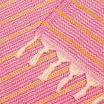 Пештемаль «Полосы» 100х180 см, розовый