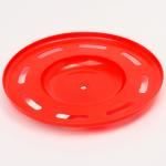 Летающая тарелка "Фигурная" красный 20 см